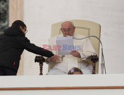 Papież Franciszek na audiencji generalnej