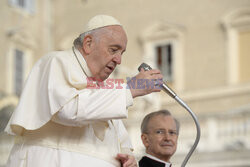 Papież Franciszek na audiencji generalnej