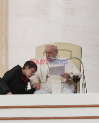 Papież Franciszek na audiencji generalnej