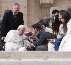 Papież Franciszek na audiencji generalnej