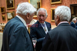Król Karol na spotkaniu z odznaczonymi Orderem Zasługi
