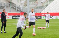 Treningi reprezentacji Polski przed meczem el. UEFA EURO 2024 z Czechami