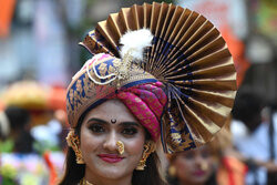 Procesja Gudi Padwa w Mumbaju