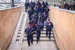 Protest górników w Warszawie