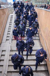 Protest górników w Warszawie