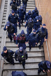 Protest górników w Warszawie