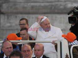 Papież Franciszek podczas audiencji