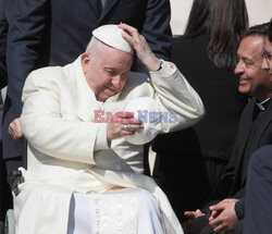 Papież Franciszek podczas audiencji generalnej