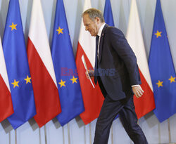 Konferencja premiera Tuska po posiedzeniu rządu