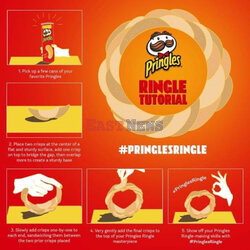 Krąg z chipsów Pringles