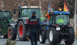 Protest rolników w Hiszpanii