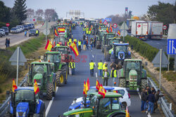 Protest rolników w Hiszpanii