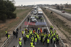 Protest rolników w Hiszpanii