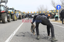 Protest rolników w Hiszpanii