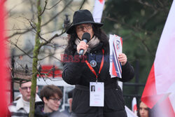 Protest Wolnych Polaków przed Trybunałem Konstytucyjnym