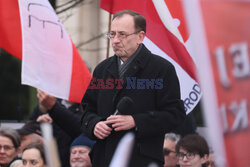 Protest Wolnych Polaków przed Trybunałem Konstytucyjnym