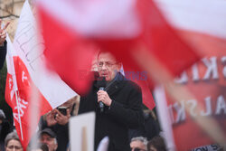 Protest Wolnych Polaków przed Trybunałem Konstytucyjnym