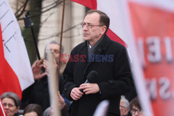 Protest Wolnych Polaków przed Trybunałem Konstytucyjnym