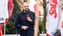 Protest Wolnych Polaków przed Trybunałem Konstytucyjnym