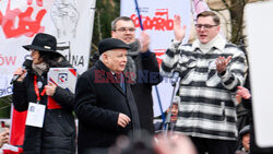 Protest Wolnych Polaków przed Trybunałem Konstytucyjnym