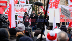 Protest Wolnych Polaków przed Trybunałem Konstytucyjnym