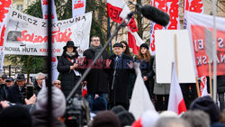 Protest Wolnych Polaków przed Trybunałem Konstytucyjnym