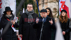 Protest Wolnych Polaków przed Trybunałem Konstytucyjnym