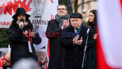 Protest Wolnych Polaków przed Trybunałem Konstytucyjnym