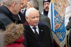 Jarosław Kaczyński na odsłonięciu tablicy Lecha Kaczyńskiego w IPN w Gdańsku