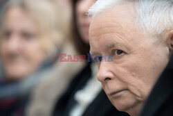 Jarosław Kaczyński na odsłonięciu tablicy Lecha Kaczyńskiego w IPN w Gdańsku