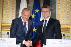 Premier Tusk z wizytą w Paryżu