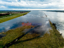 Wysoki poziom wody w polskich rzekach