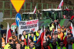 Rolnicy blokują przejście graniczne w Świecku