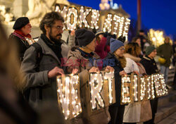 Protest przeciwko rasizmowi i skrajnej prawicy w Wiedniu