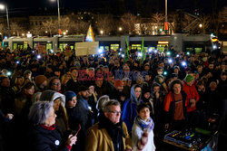 Protest przeciwko rasizmowi i skrajnej prawicy w Wiedniu