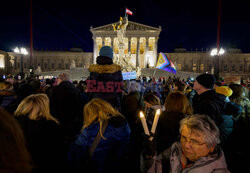 Protest przeciwko rasizmowi i skrajnej prawicy w Wiedniu