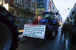 Protest rolników w Brukseli