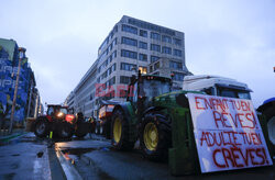 Protest rolników w Brukseli