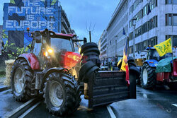 Protest rolników w Brukseli