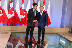 Premier Kanady Justin Trudeau z wizytą w Polsce