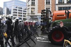 Protest rolników w Brukseli