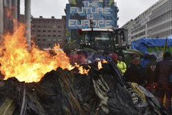 Protest rolników w Brukseli