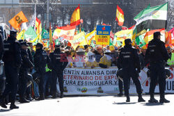 Protest rolników w Hiszpanii