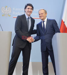 Premier Kanady Justin Trudeau z wizytą w Polsce