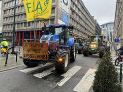 Protest rolników w Brukseli