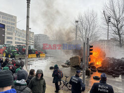 Protest rolników w Brukseli