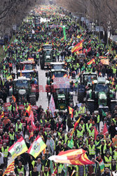 Protest rolników w Hiszpanii