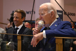 Prezydent Biden w lodziarni