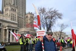 Protest rolników w Warszawie