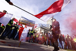 Protest rolników w Warszawie